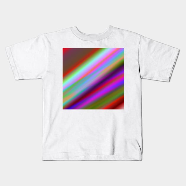 multicolored abstract rainbow texture art Kids T-Shirt by Artistic_st